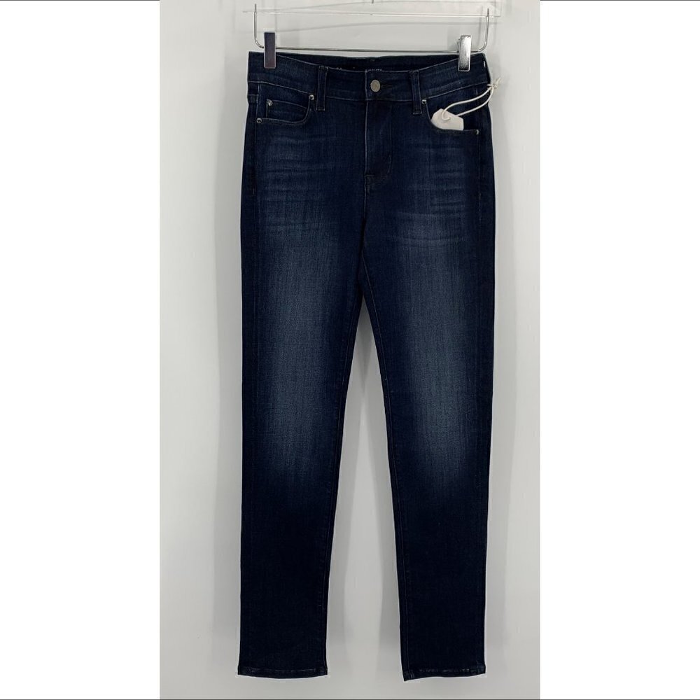 Fidelity Denim Stevie slim straight jeans Richmond dark wash stretch new 27